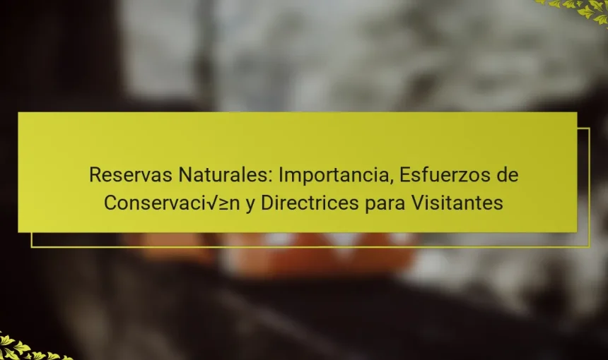 Reservas Naturales: Importancia, Esfuerzos de Conservación y Directrices para Visitantes