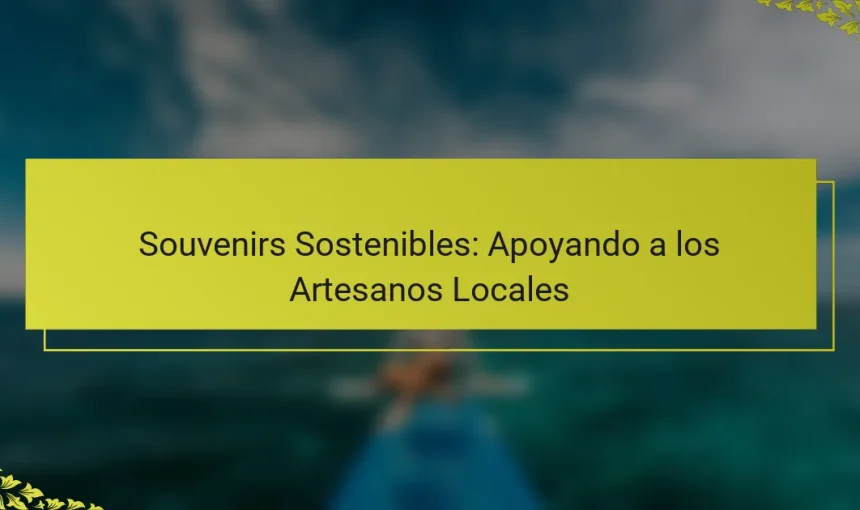 Souvenirs Sostenibles: Apoyando a los Artesanos Locales