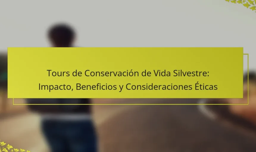 Tours de Conservación de Vida Silvestre: Impacto, Beneficios y Consideraciones Éticas