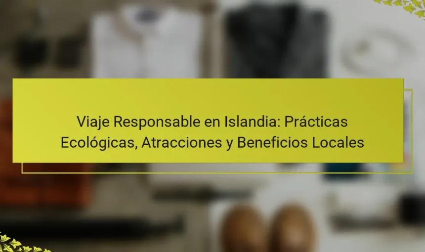 Viaje Responsable en Islandia: Prácticas Ecológicas, Atracciones y Beneficios Locales